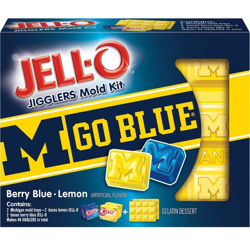 JELL-O Jigglers University Of Michigan Go Blue Molds